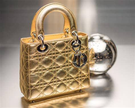 lady dior bag gold|pre owned christian dior bags.